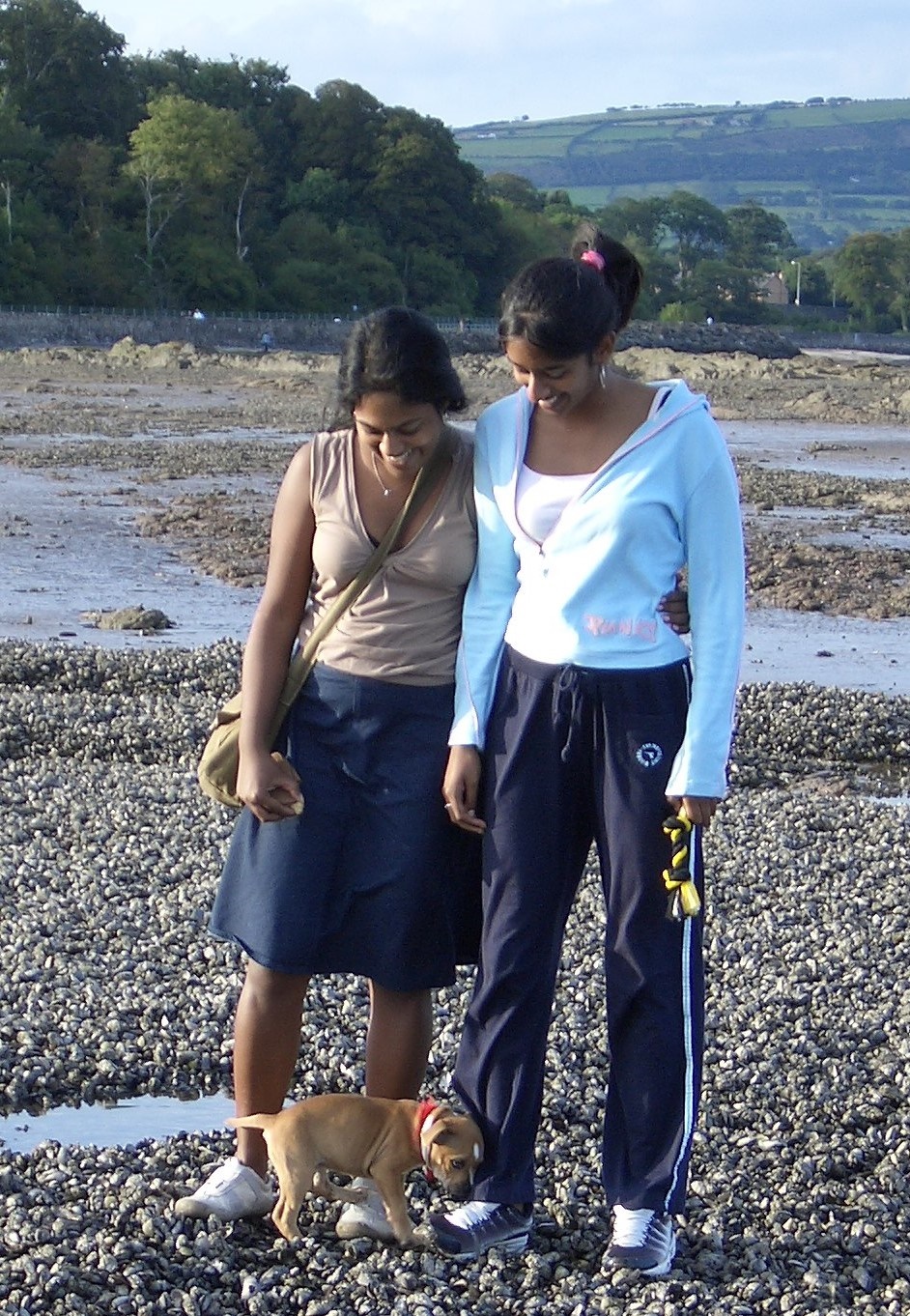 10.Walking Mutley in Northern Ireland with Sangi